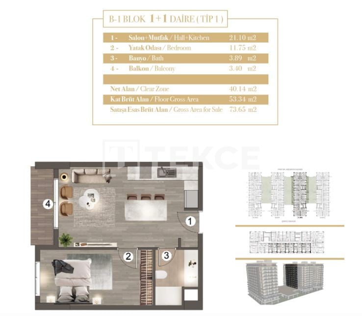 Apartamento en Estambul, Turquia, 129 m² - imagen 19