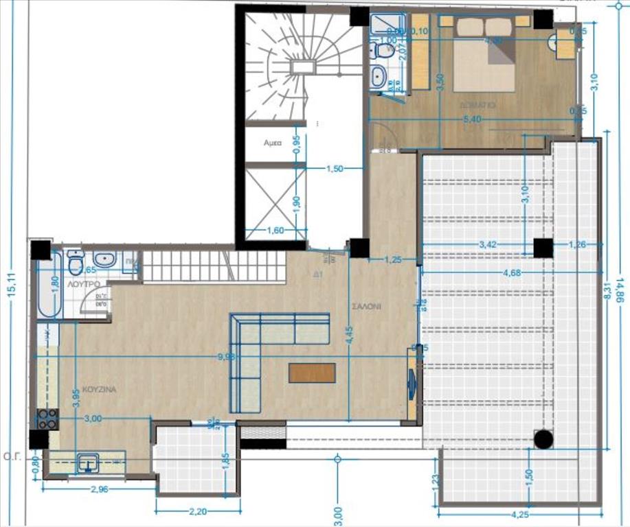 Flat in Thessaloniki, Greece, 160 m² - picture 1