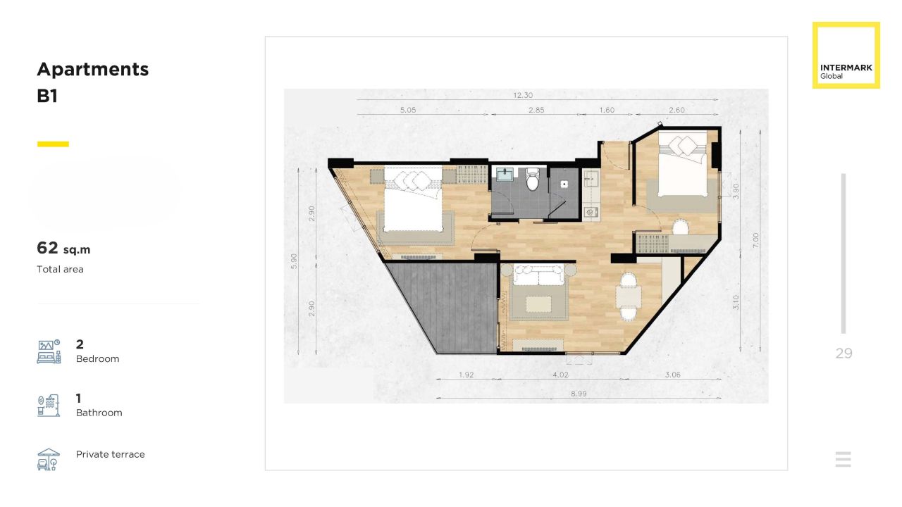 Apartment in Insel Phuket, Thailand, 62 m² - Foto 7