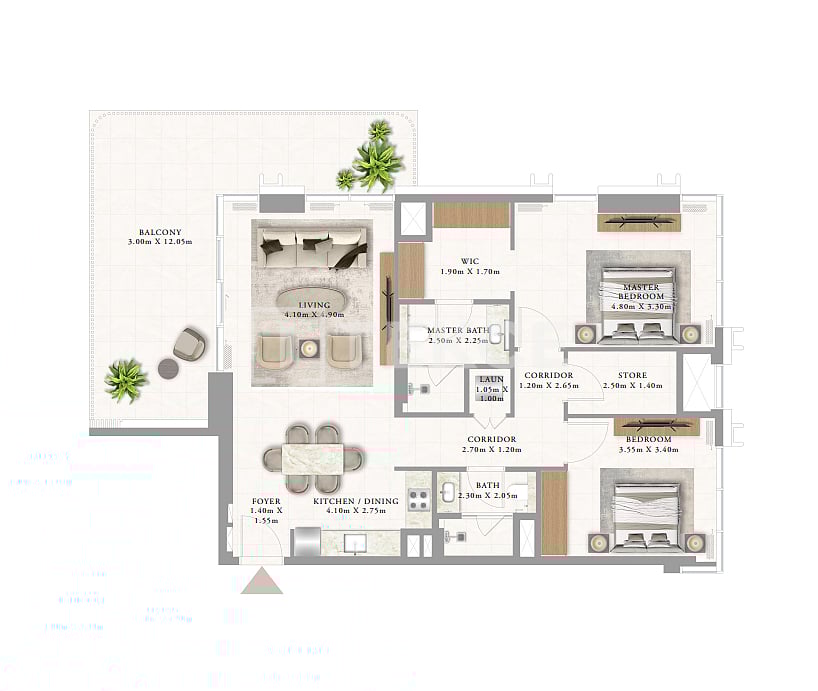 Penthouse Al Marjan Island, EAU, 108 m² - image 11