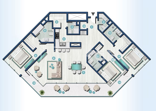 Apartment in Ra’s al-Chaima, VAE, 122 m² - Foto 18