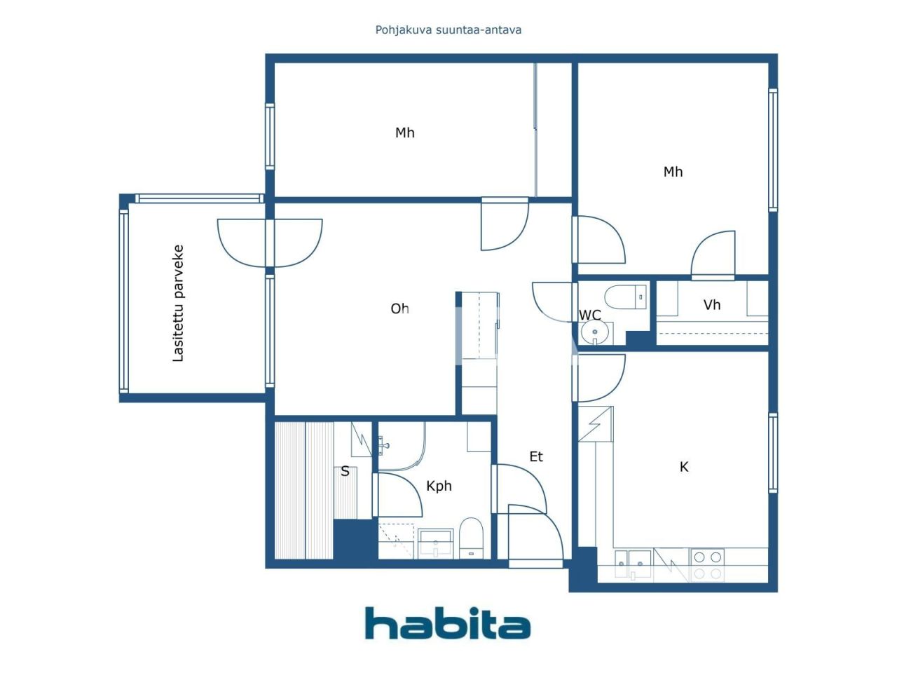 Appartement à Helsinki, Finlande, 73.5 m² - image 2