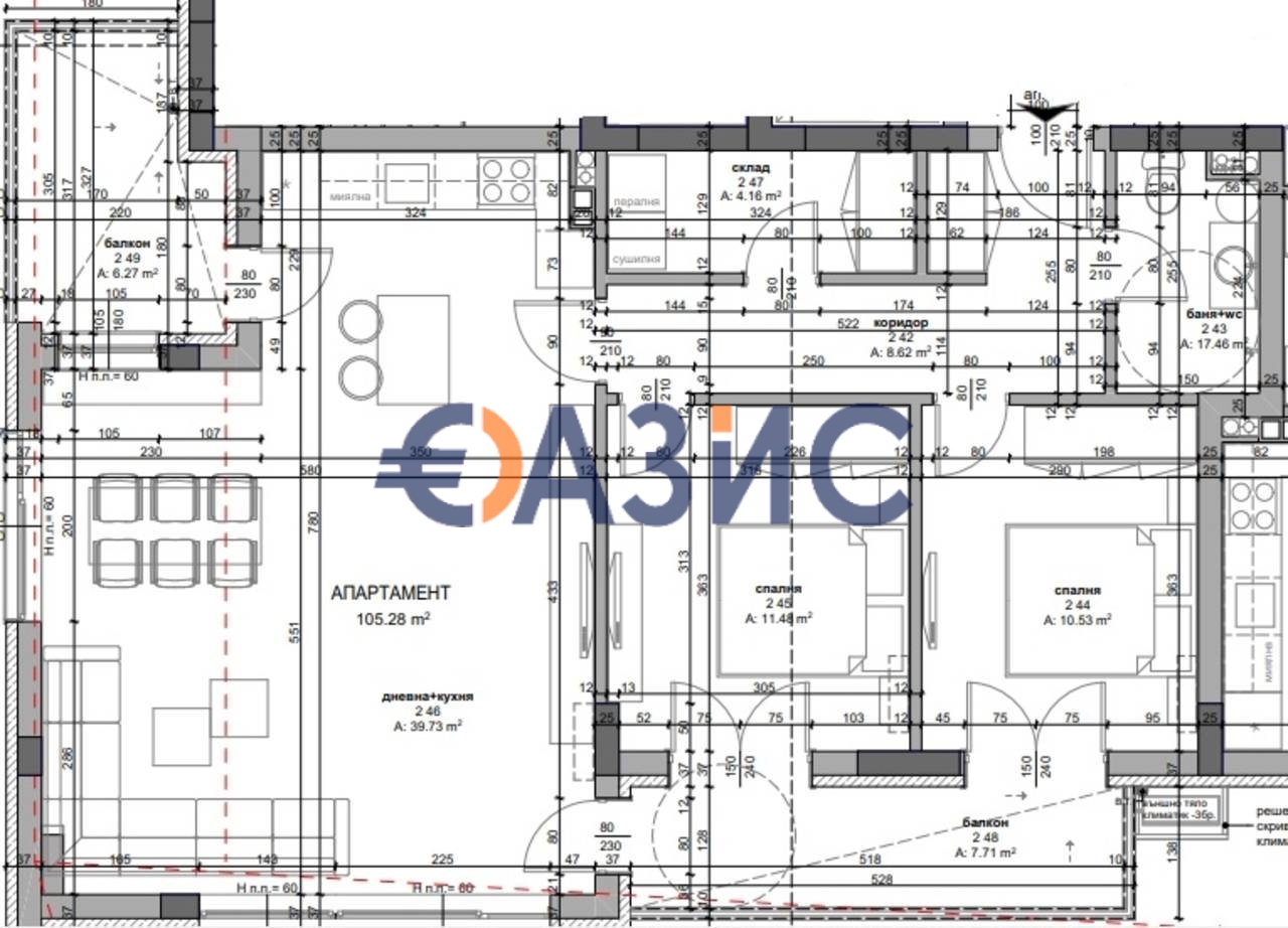 Appartement à Nessebar, Bulgarie, 120.6 m² - image 7