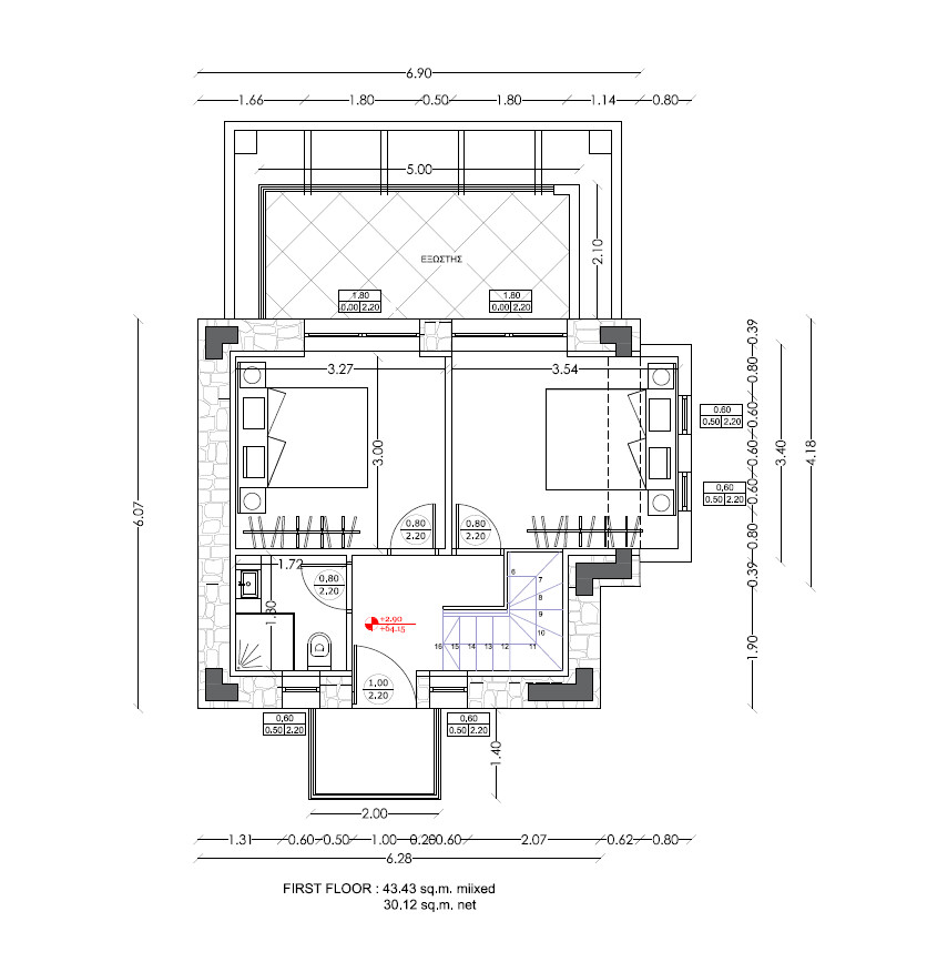 Villa in Kassandra, Griechenland, 120 m² - Foto 15