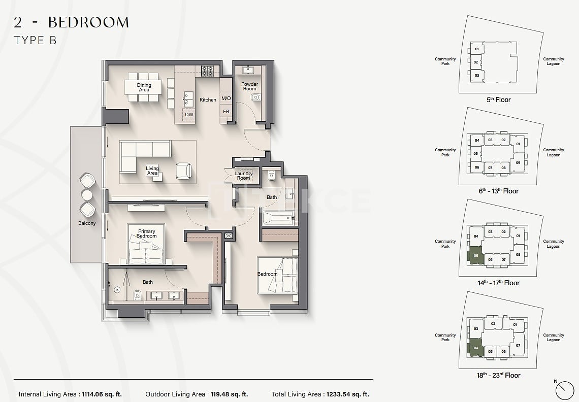 Appartamenti Meydan, EAU, 85 m² - foto 18