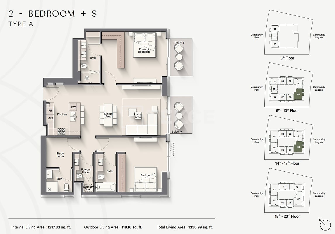 Appartement Meydan, EAU, 160 m² - image 19