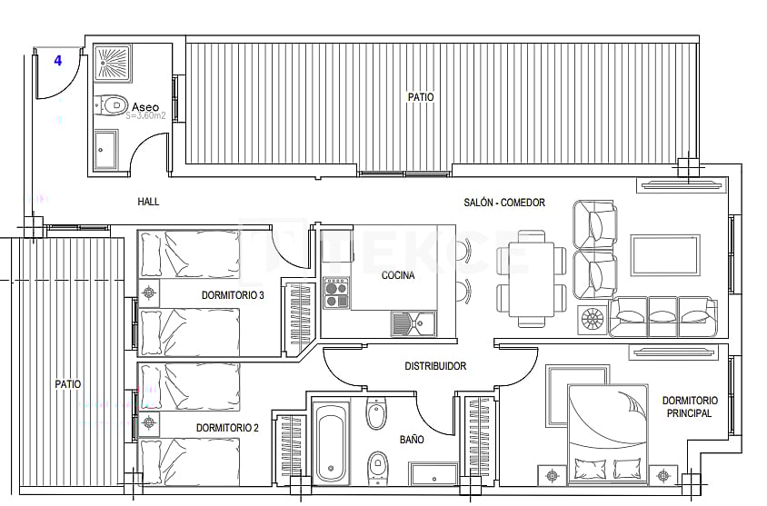 Apartment in Malaga, Spanien, 47 m² - Foto 19
