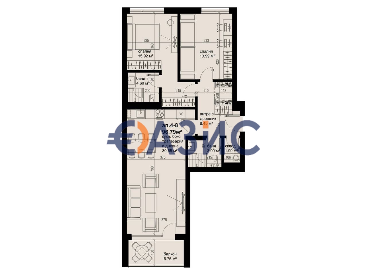 Appartamenti a Burgas, Bulgaria, 111.9 m² - foto 5