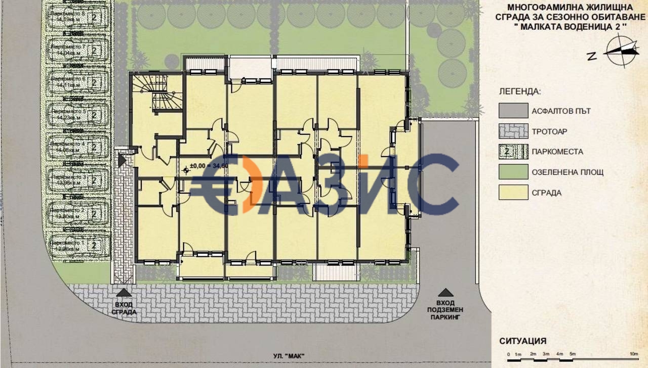 Apartment in Sveti Vlas, Bulgarien, 62.6 m² - Foto 6
