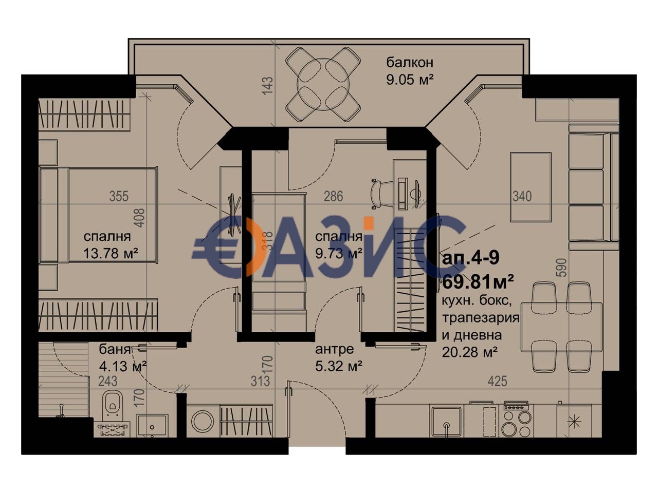 Appartamenti a Burgas, Bulgaria, 111.9 m² - foto 6
