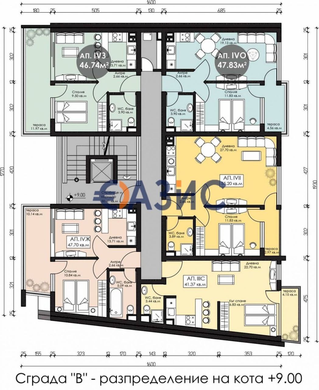 Apartment in Nesebar, Bulgaria, 46.7 m² - picture 9