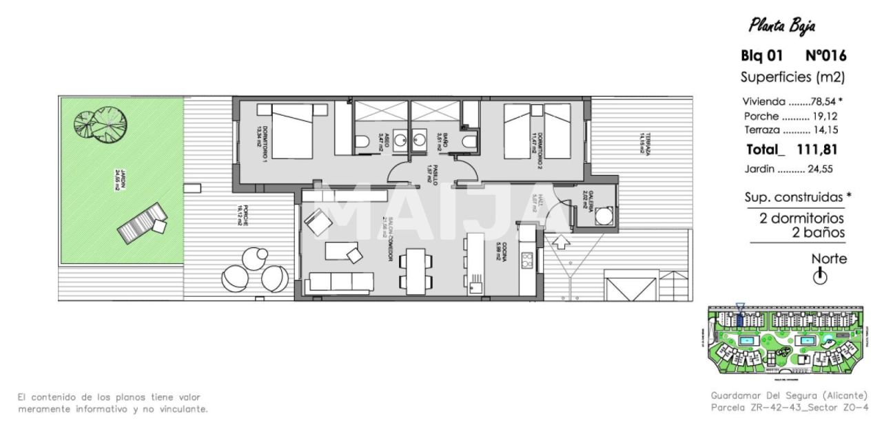Appartamenti a Guardamar del Segura, Spagna, 77.87 m² - foto 2