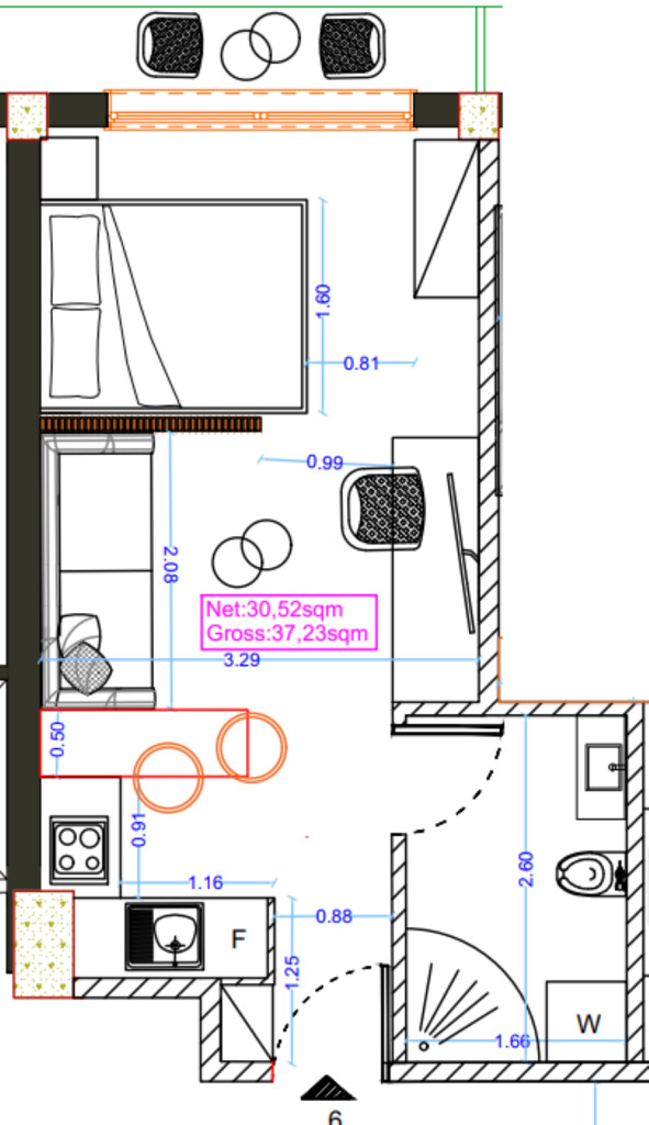 Wohnung in Thessaloniki, Griechenland, 37 m² - Foto 8