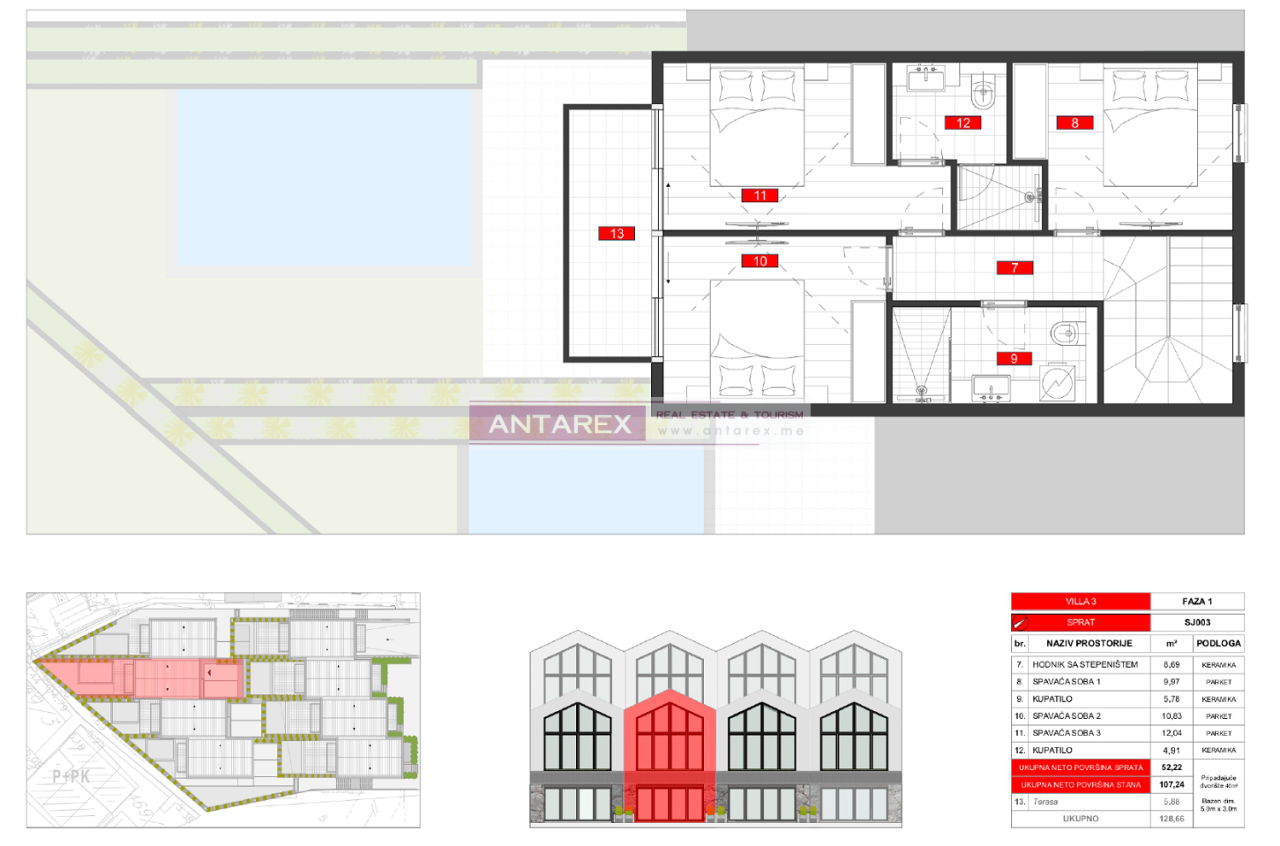 Villa in Tivat, Montenegro, 123 m² - Foto 19