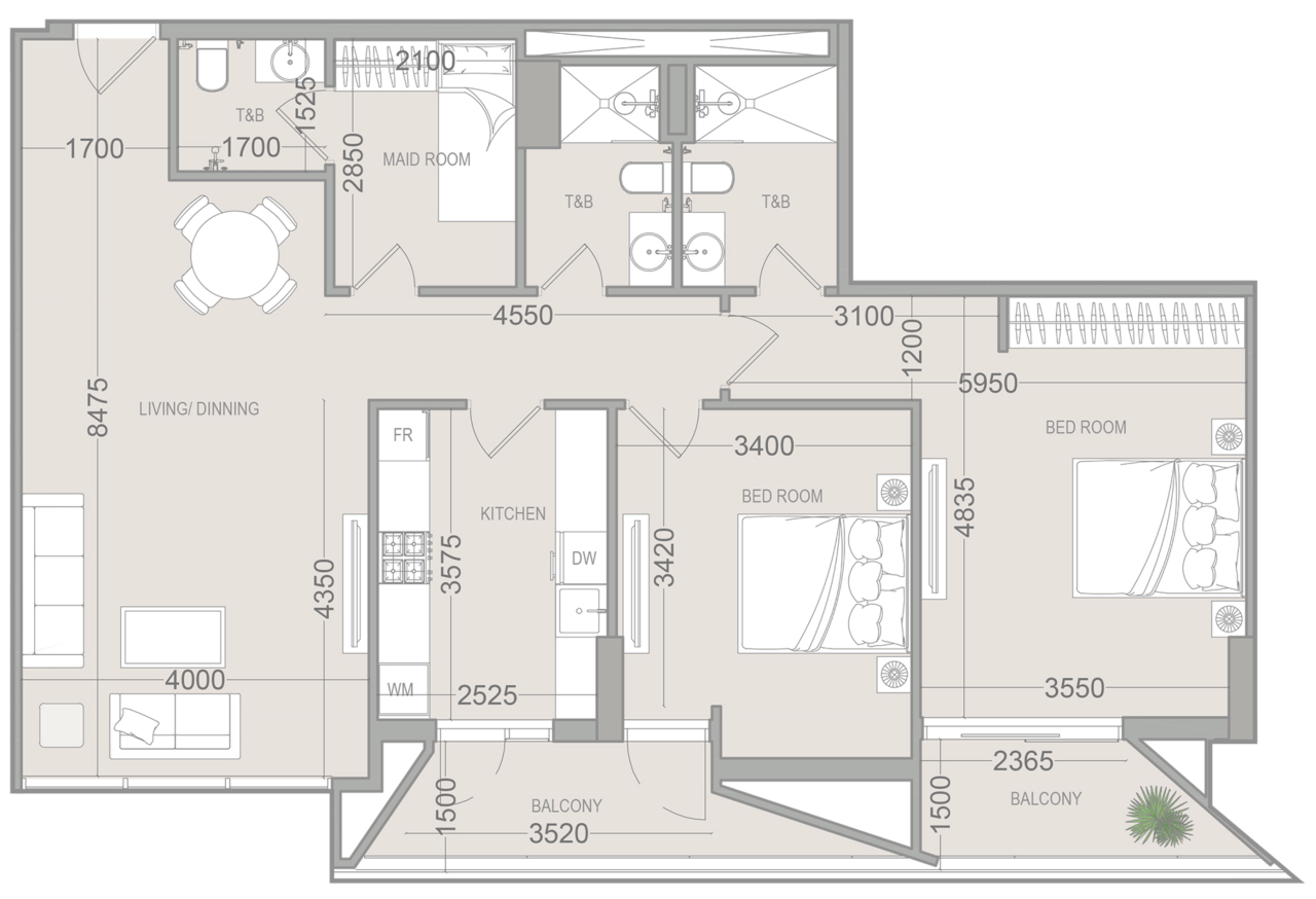 Wohnung in Dubai, VAE, 115 m² - Foto 14