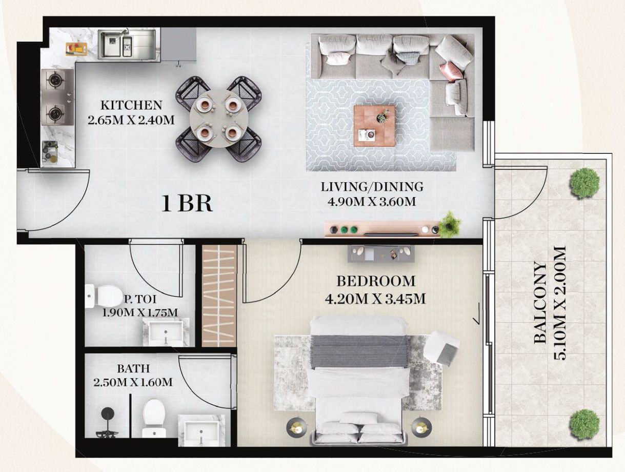 Piso en Dubái, EAU, 65 m² - imagen 15
