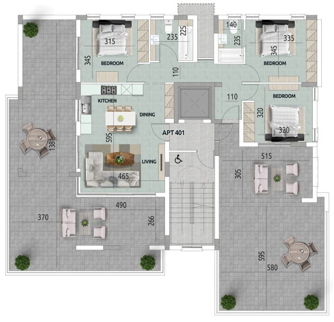 Penthouse à Larnaca, Chypre, 102 m² - image 4