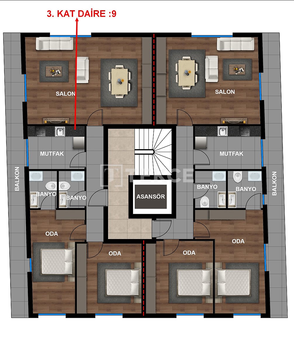 Penthouse à Antalya, Turquie, 220 m² - image 7