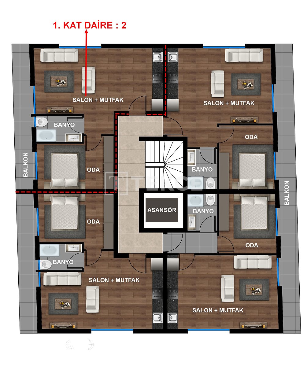 Penthouse à Antalya, Turquie, 220 m² - image 9