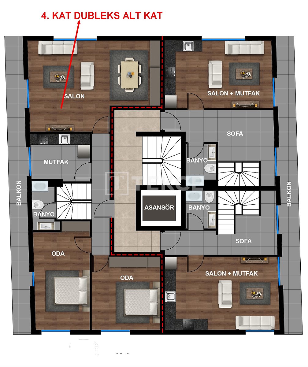 Penthouse à Antalya, Turquie, 220 m² - image 11