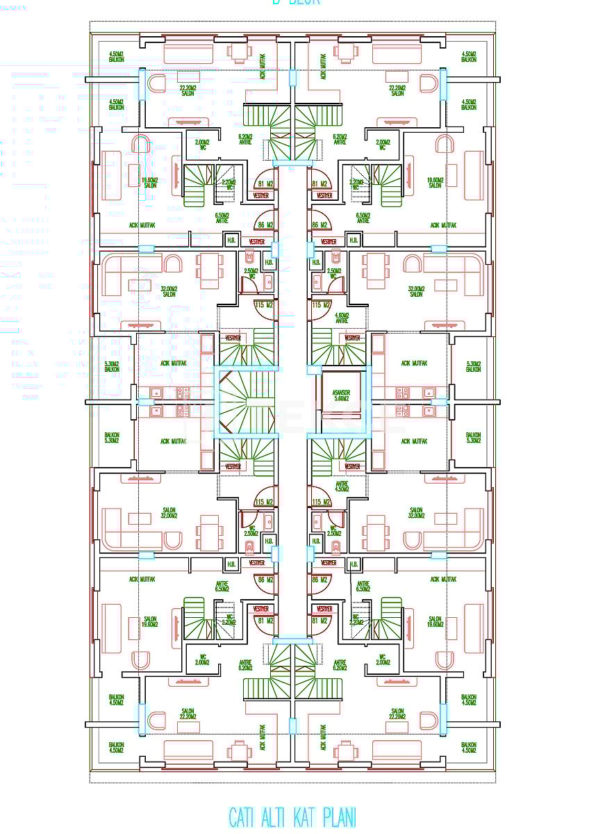 Ático en Antalya, Turquia, 125 m² - imagen 18