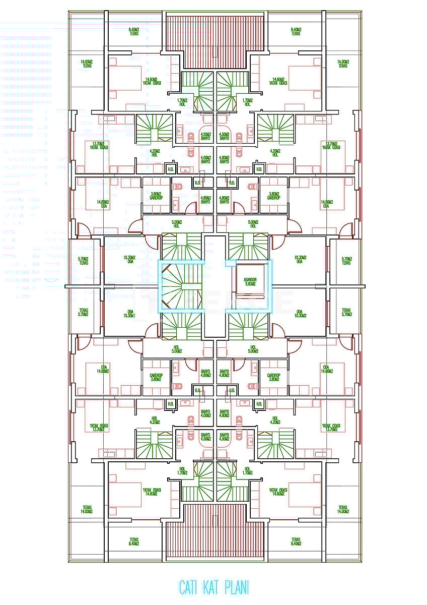 Ático en Antalya, Turquia, 125 m² - imagen 19