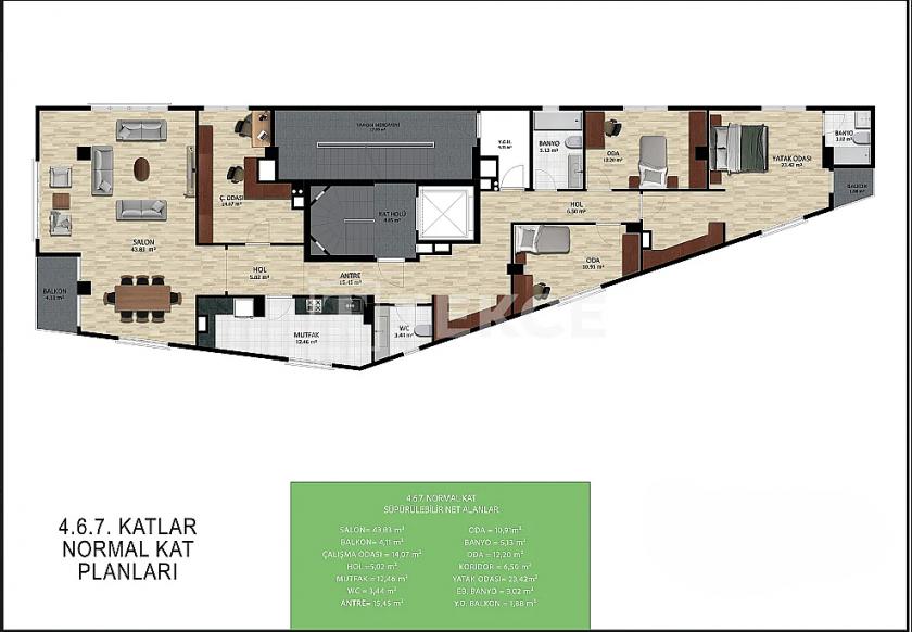 Appartement à Istanbul, Turquie, 125 m² - image 4