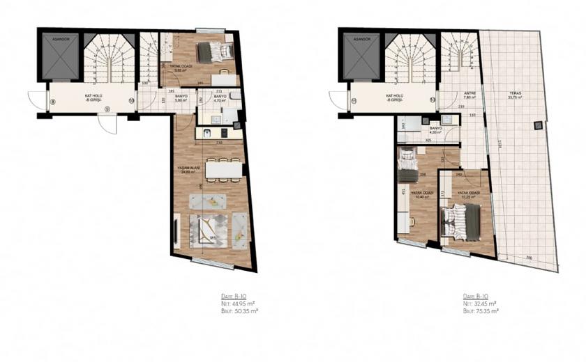 Penthouse à Istanbul, Turquie, 73 m² - image 4