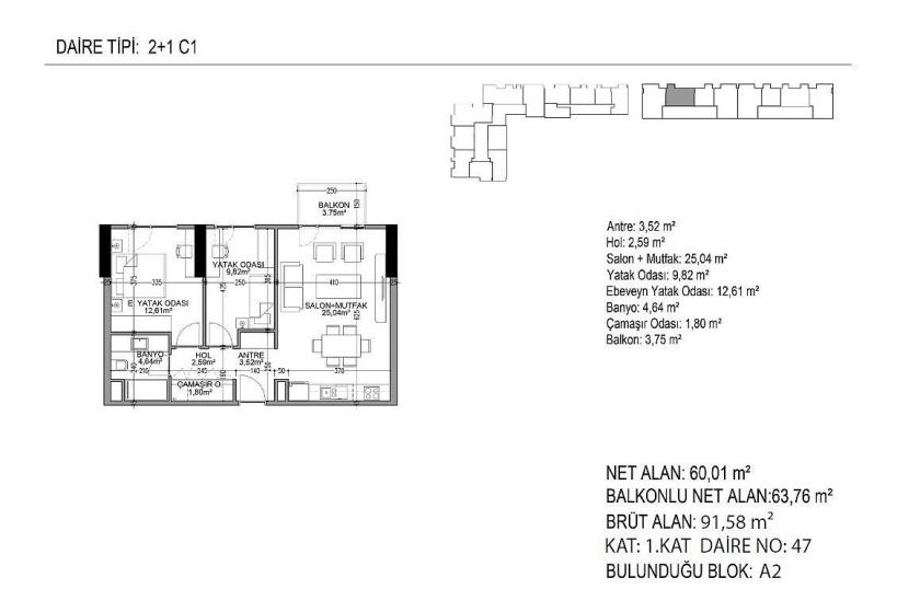 Flat in Istanbul, Turkey, 93 m² - picture 5