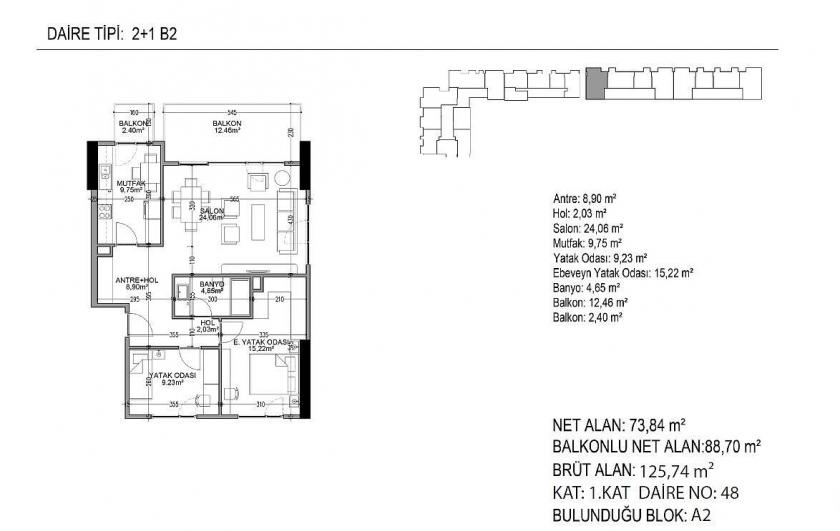 Flat in Istanbul, Turkey, 93 m² - picture 6
