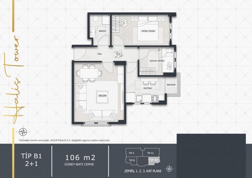 Flat in Eyup, Turkey, 98 m² - picture 9