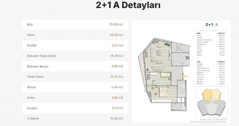 Wohnung in Kartal, Türkei, 82 m² - Foto 7