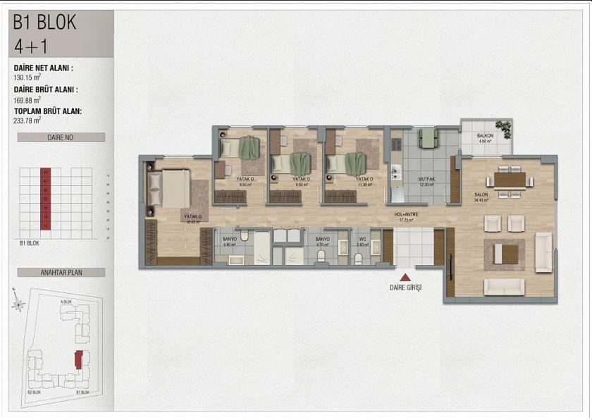 Flat in Pendik, Turkey, 81 m² - picture 12