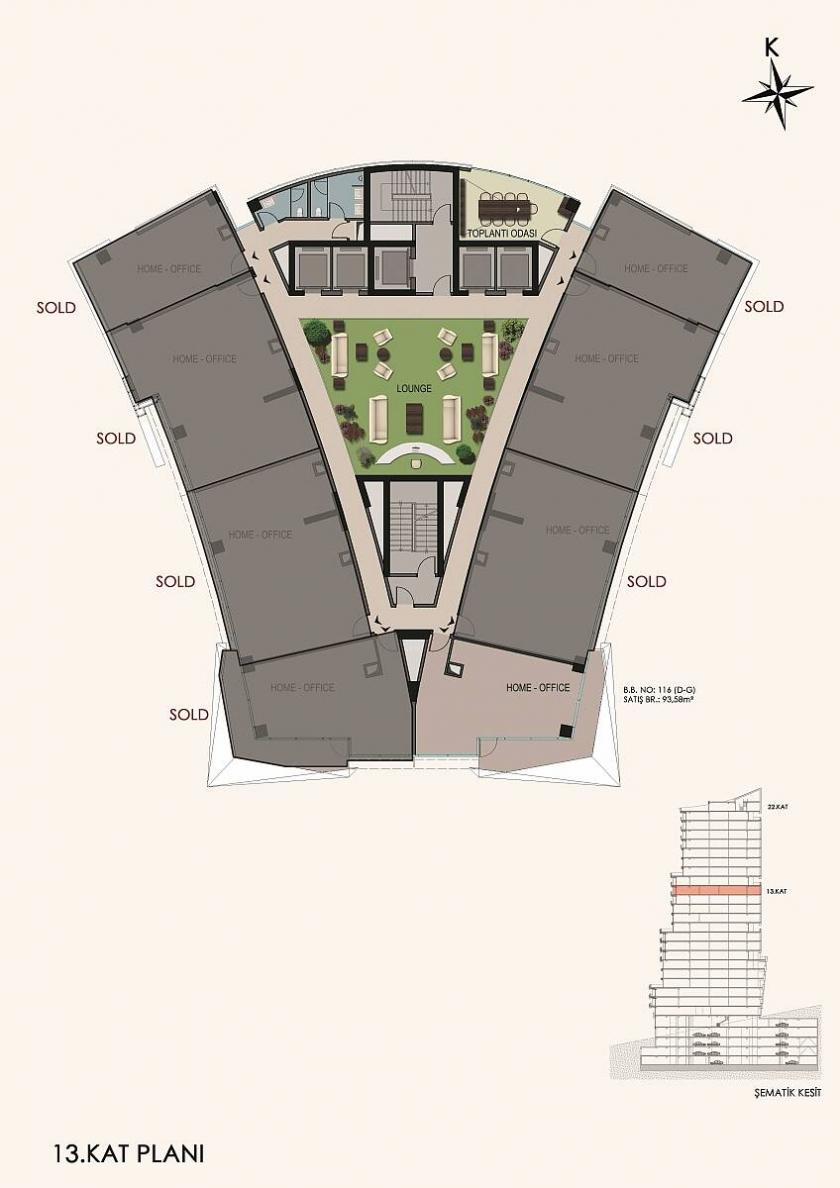 Flat in Istanbul, Turkey, 74 m² - picture 13