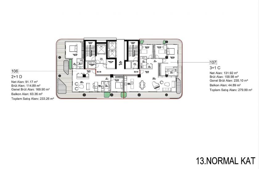 Wohnung in Istanbul, Türkei, 280 m² - Foto 15