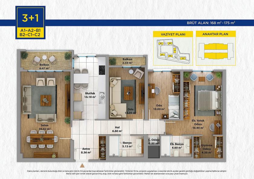 Flat in Istanbul, Turkey, 220 m² - picture 15