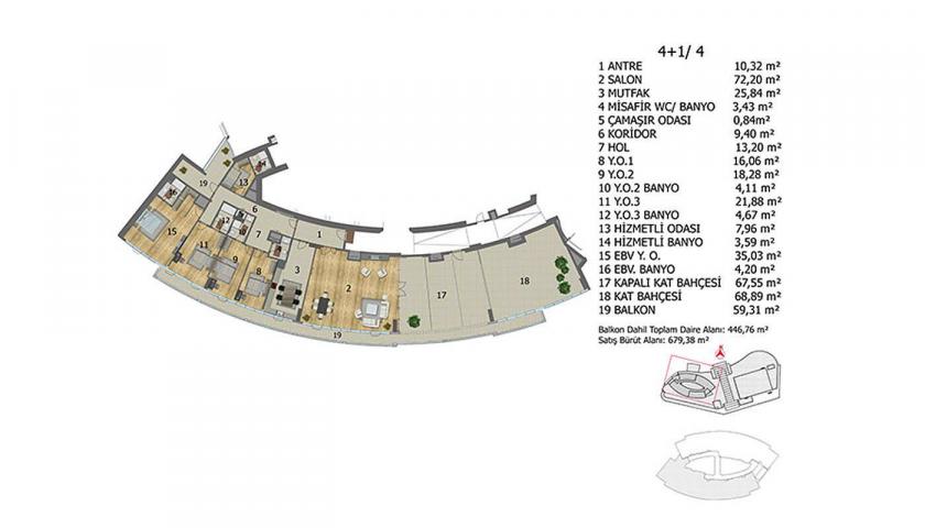 Appartamento a Başakşehir, Turchia, 262 m² - foto 16