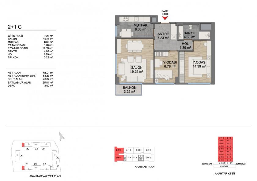 Piso en Başakşehir, Turquia, 90 m² - imagen 16