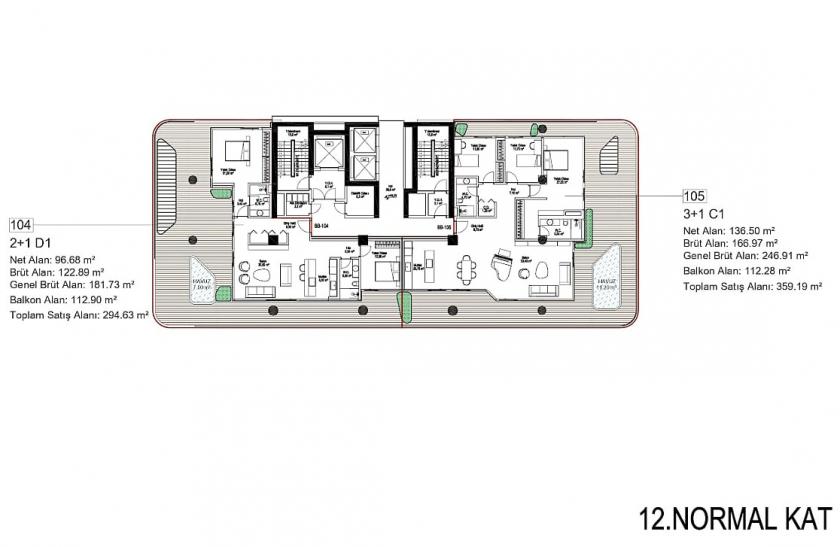 Appartamento a Istanbul, Turchia, 81 m² - foto 16