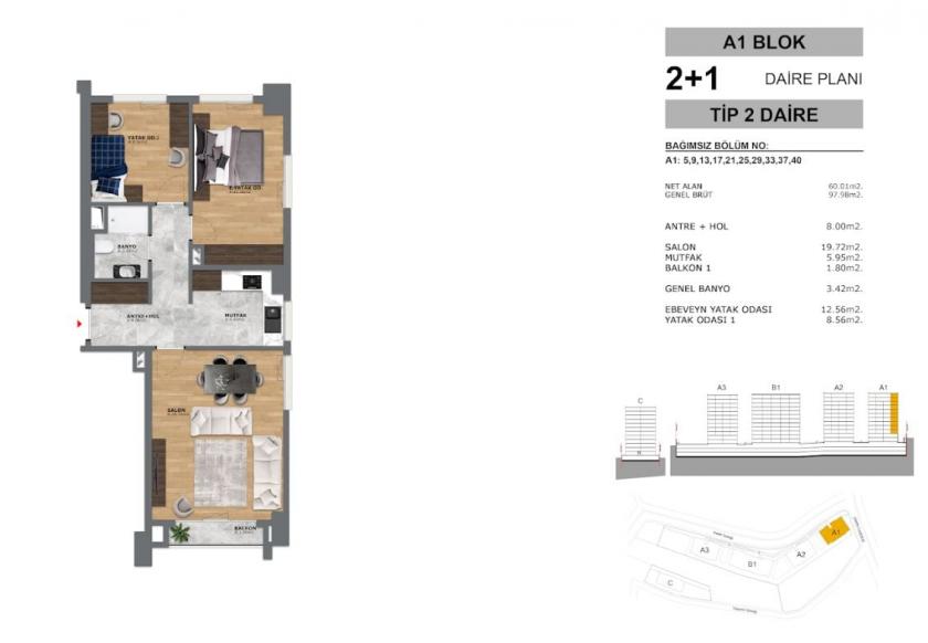 Appartement à Eyoup, Turquie, 96 m² - image 17