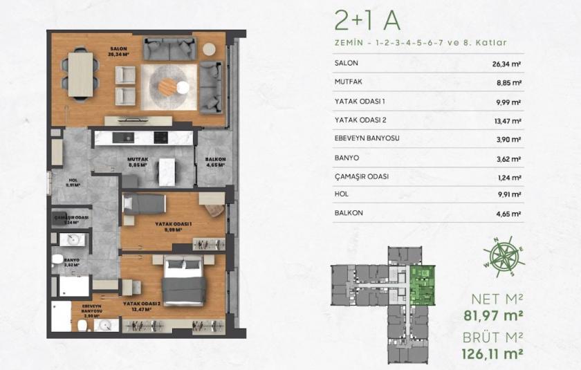 Flat in Istanbul, Turkey, 60 m² - picture 17