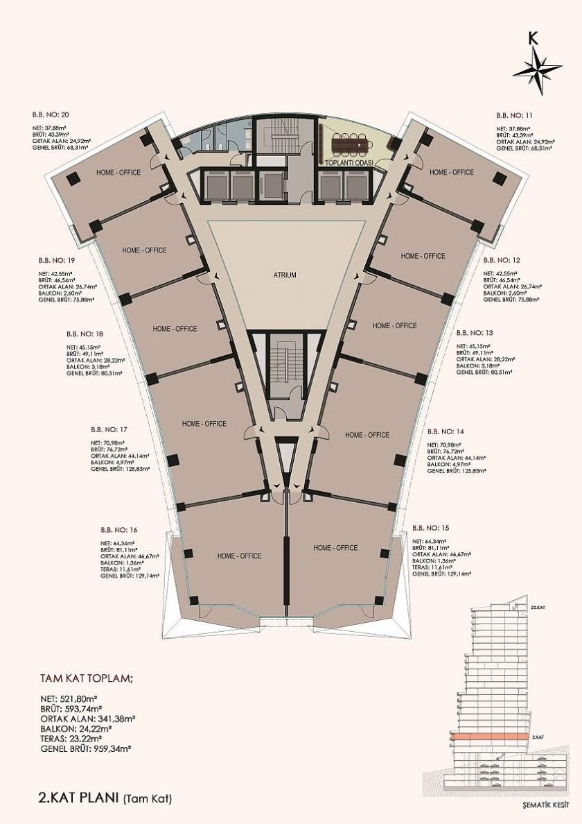 Flat in Istanbul, Turkey, 74 m² - picture 18
