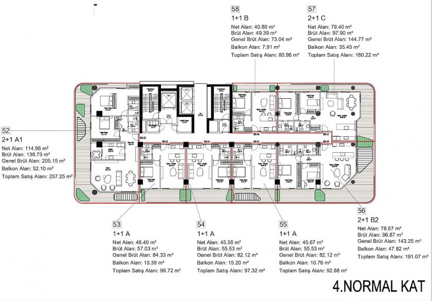Appartamento a Istanbul, Turchia, 81 m² - foto 17