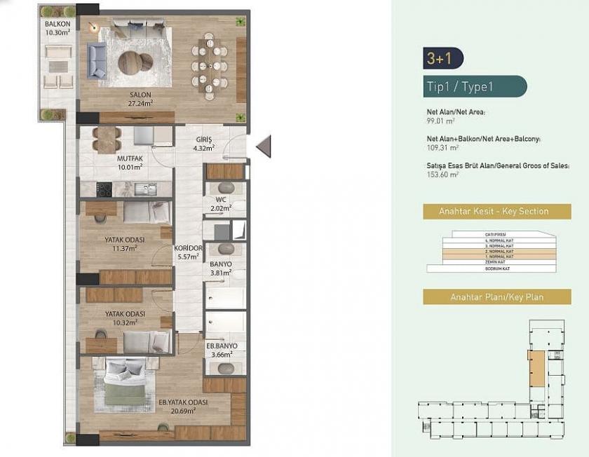 Flat in Eyup, Turkey, 280 m² - picture 17