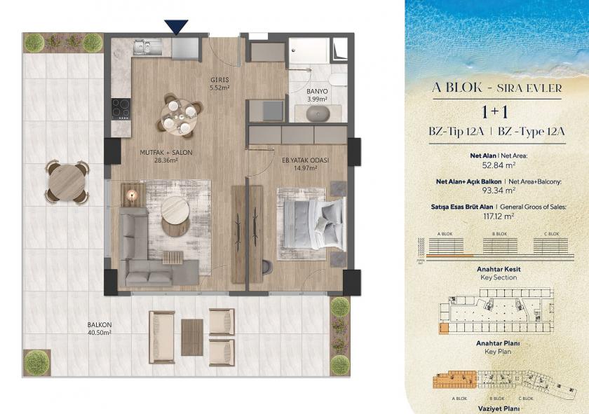 Wohnung in Istanbul, Türkei, 60 m² - Foto 19