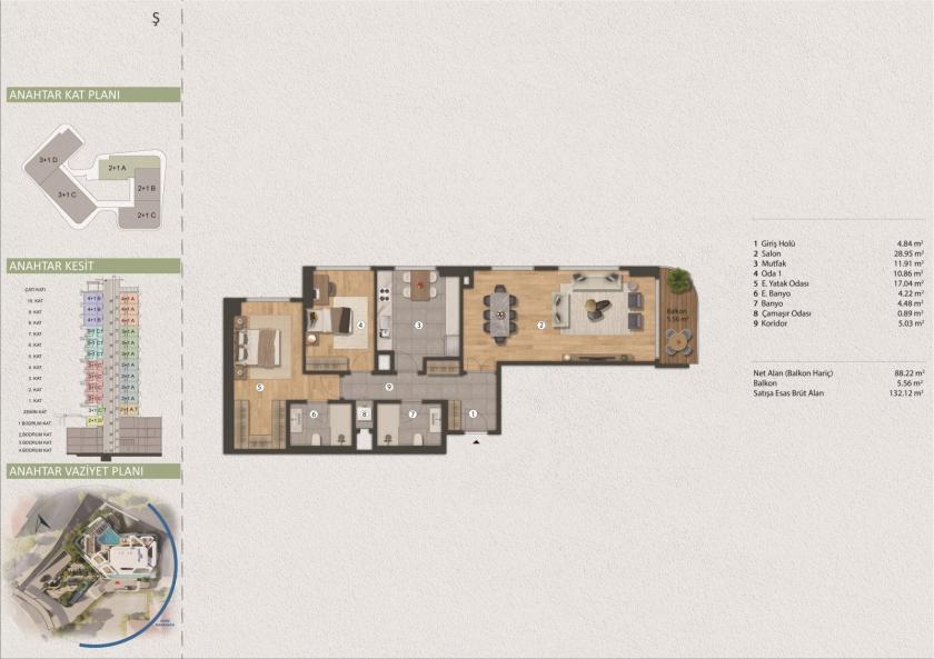 Flat in Istanbul, Turkey, 101 m² - picture 15