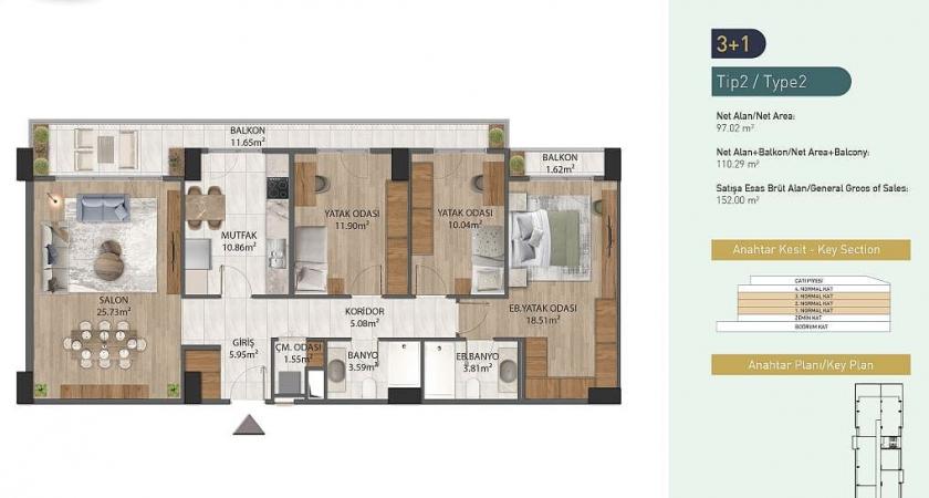 Flat in Eyup, Turkey, 114 m² - picture 18