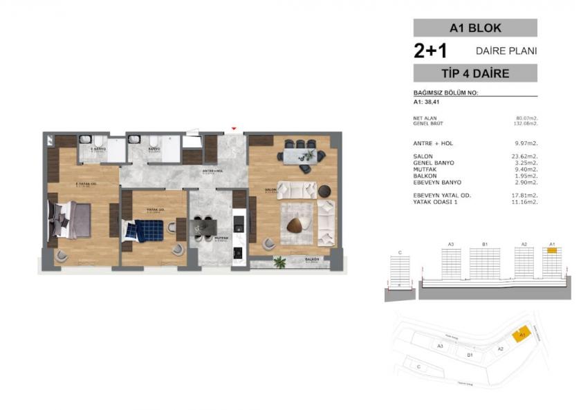 Piso en Eyup, Turquia, 135 m² - imagen 19