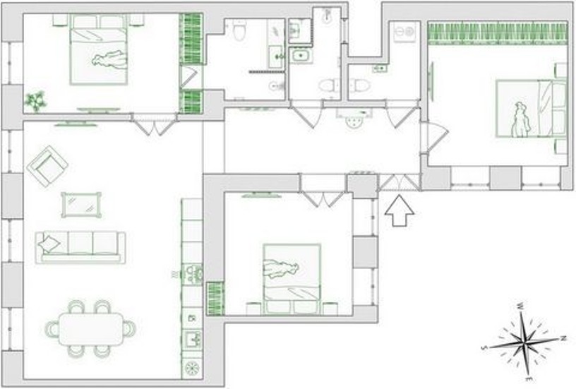 Appartamenti a Budapest, Ungheria, 102 m² - foto 3