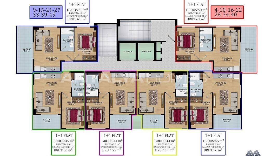 Appartement à Alanya, Turquie, 70 m² - image 17